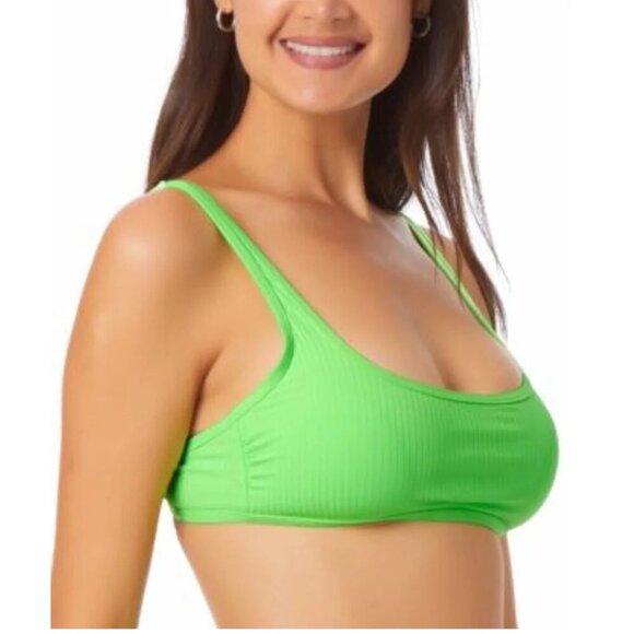 SOILED California Waves Women's Ribbed Bralette Swim Top Green Size XS $40 O280 - Picture 2 of 4